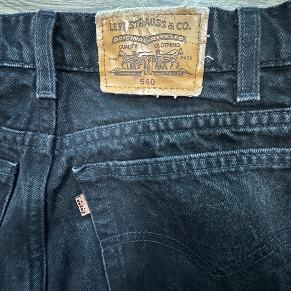 Vintage Levi’s 540 Relaxed Fit Black Jeans – Size 34x32 – Made in Mexico - Picture 5 of 9